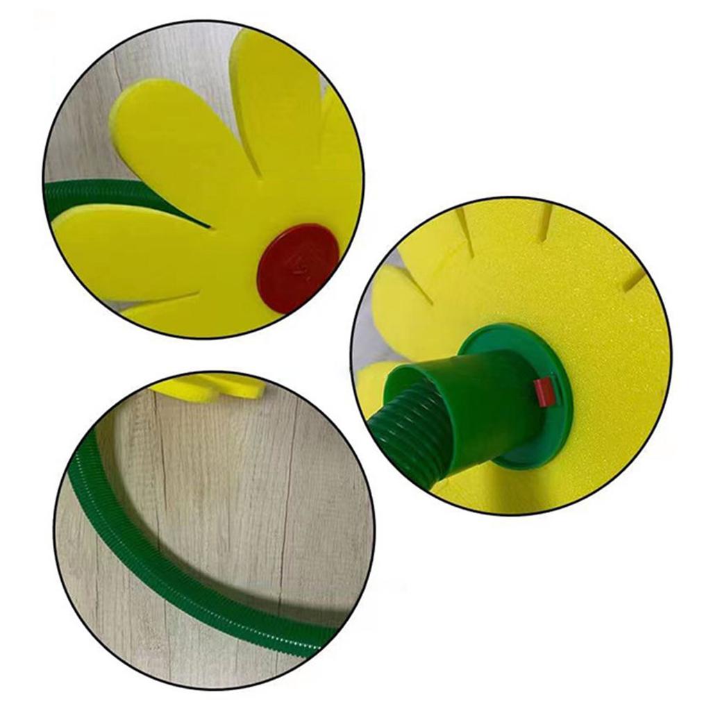 Watering Sprinkler Sunflower Sprinkler Watering Dance Sunflower Shaking Head Flower Dancing Sprinkler Plastic Material