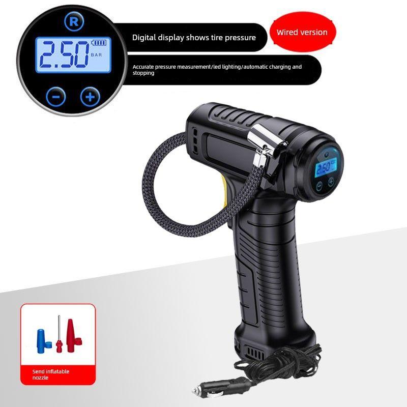 Wireless Air Pump for Cars, Handheld Car Air Pump, Smart Digital Display, Portable Bicycle Tire Pump