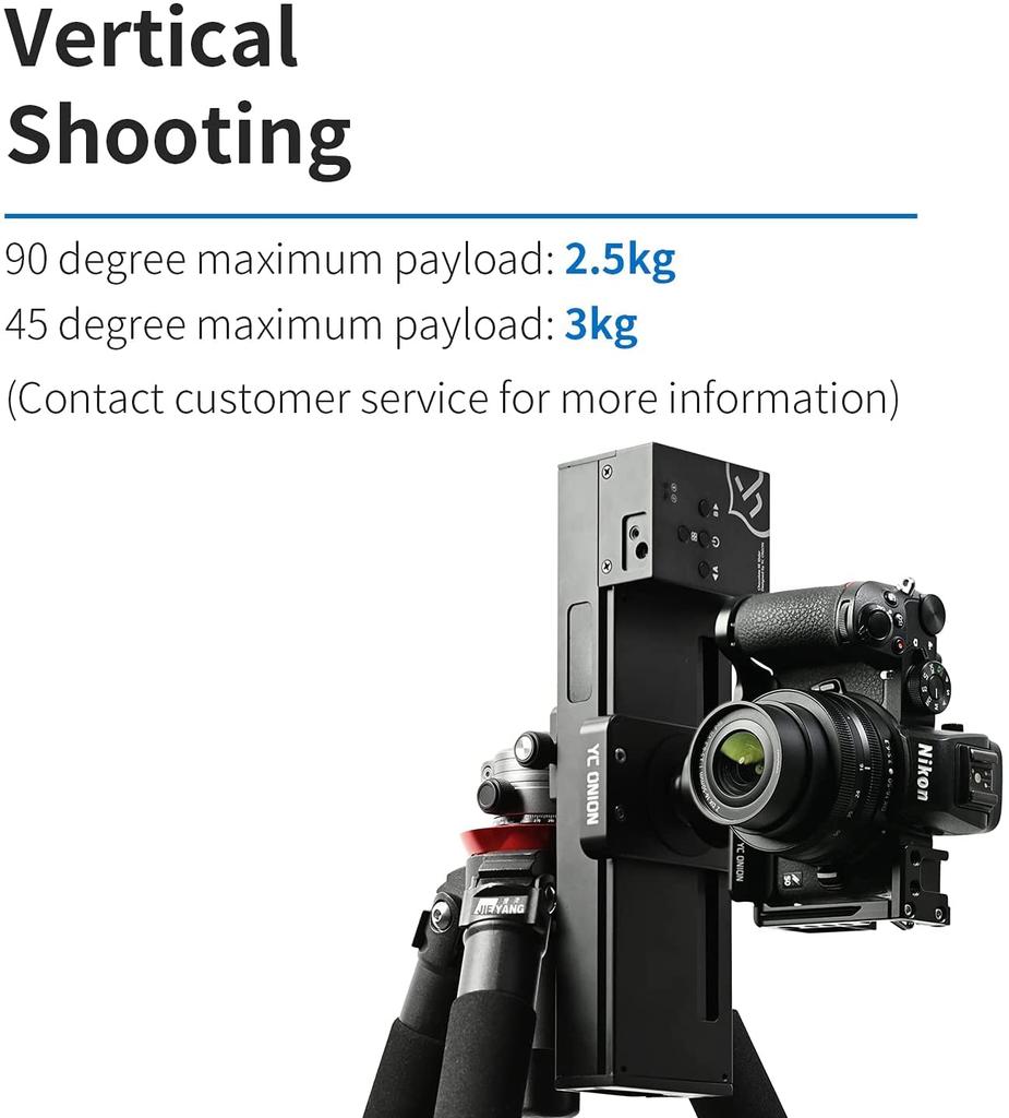 YC Onion Motorized Camera 26cm with App Slider Rail Track Compatible with YC Onion Maximum Load Capacity 10kg for DSLR Video and GoPros Slider,
