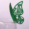 Place Card Butterfly 100pcs Name Wine Glass Cup Glass High Feet Cup Decoration