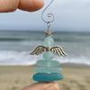 Clear Coastal Glass Christmas Car Ornament For Holiday Travel Home And Auto Interior Decoration Shatterproof Design