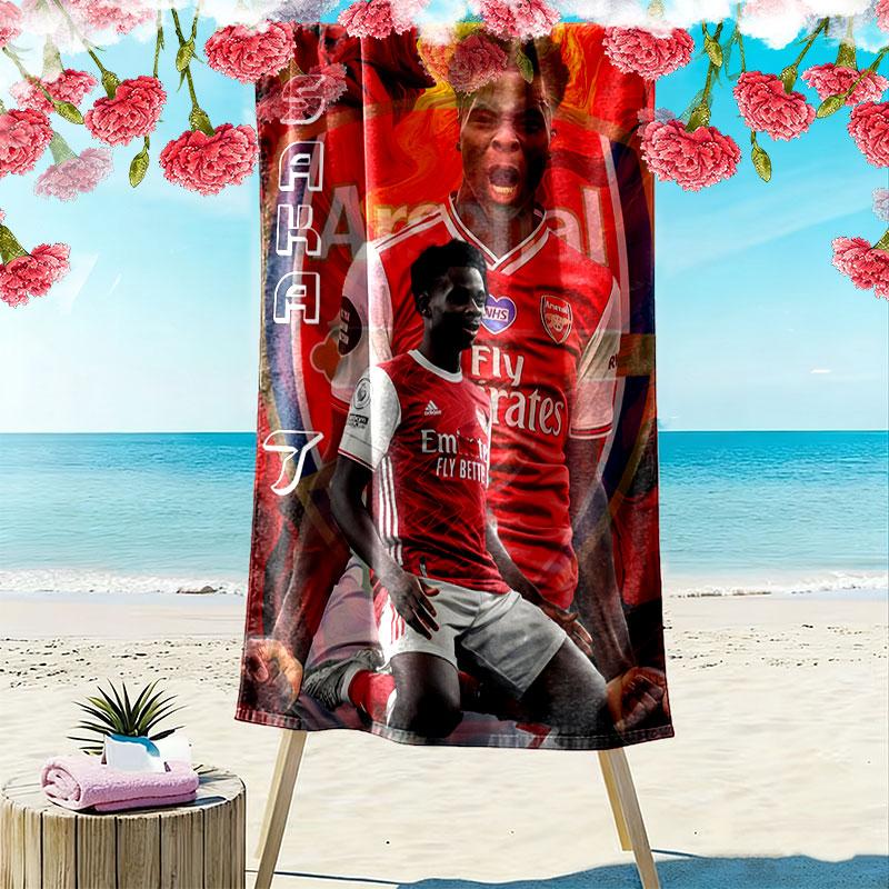 Bukayo Saka Legend Beach Towel, Large Soft Quick Dry Towel for Beach Camping Swimming