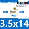Colorful Zinc Cross Flat Head Self-Tapping Ecological Fiberboard Screw