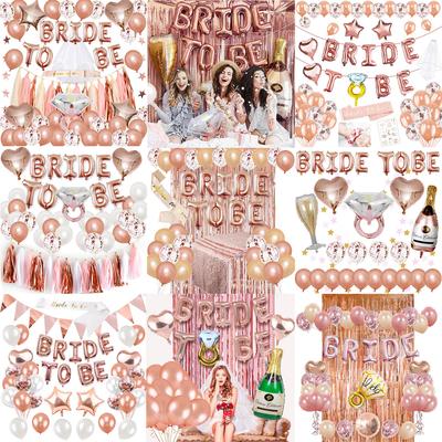 Bride To Be Balloon Set, Bachelorette Party Decor Arrangement Bridal Veil Shoulder Strap Balloon Arrangement