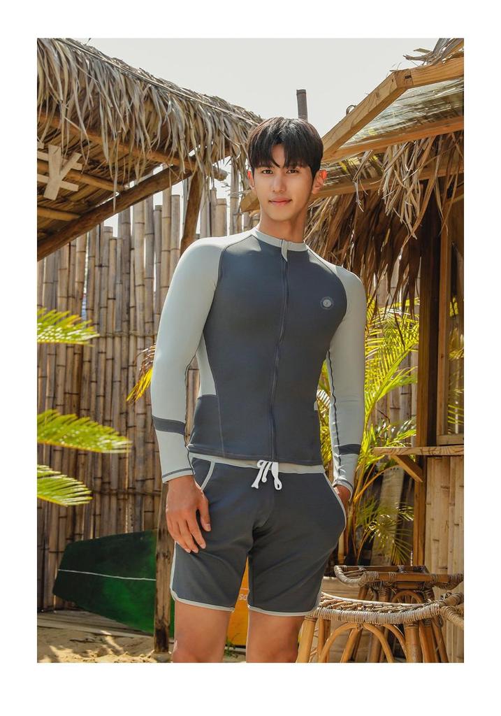 Women's Plus Size Long Sleeve Zipper Swimsuit - Sun Protection Jellyfish Suit for Snorkeling and Hot Springs
