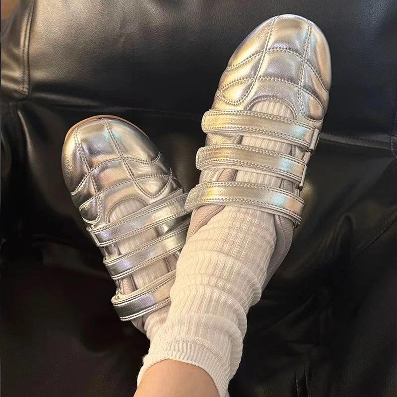 Women Loafers Shoes Retro Sandals Flats Elegant Woman Summer Shoes 2025 Trend Designer Shallow Cozy Lolita Zapatos Mujer