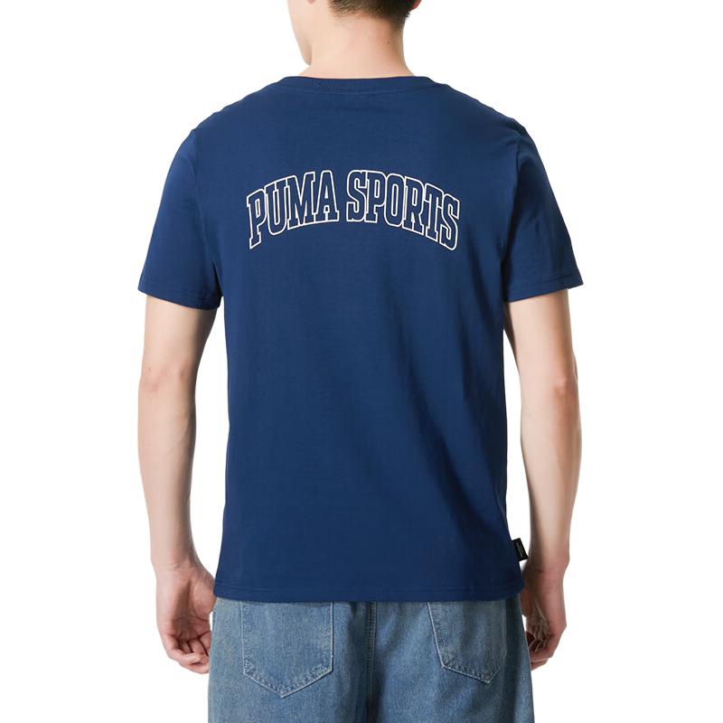 PUMA T Shirts Men's Blue Crew Neck Moderate 630353-15