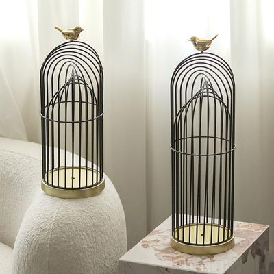Artistic Metal Birdcage Soft Decoration Nordic Style Light Luxury Creative Modern Personality Home Living Room Designer Decoration
