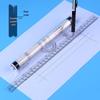 30cm Multifunctional Parallel Rolling Ruler for Drafting and Design