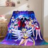 Japanischer Anime niedliches Cartoon-Thema Sailor Moon Tsukino Usagi Decke geeignet für Heimbetten, Sofabezüge, Büro-Nickerchen, Outdoor-Warme Decken O15