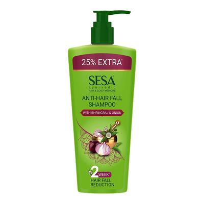 Champú ayurvédico anticaída del cabello - Bhringraj, cebolla y 6 hierbas ayurvédicas - Ayuda a controlar la caída del cabello 500 ml