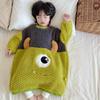 Kids Fleece Sleepwear Pajama Dress With Snap Warm Winter Nightgown Boys Girls 3-8 Years
