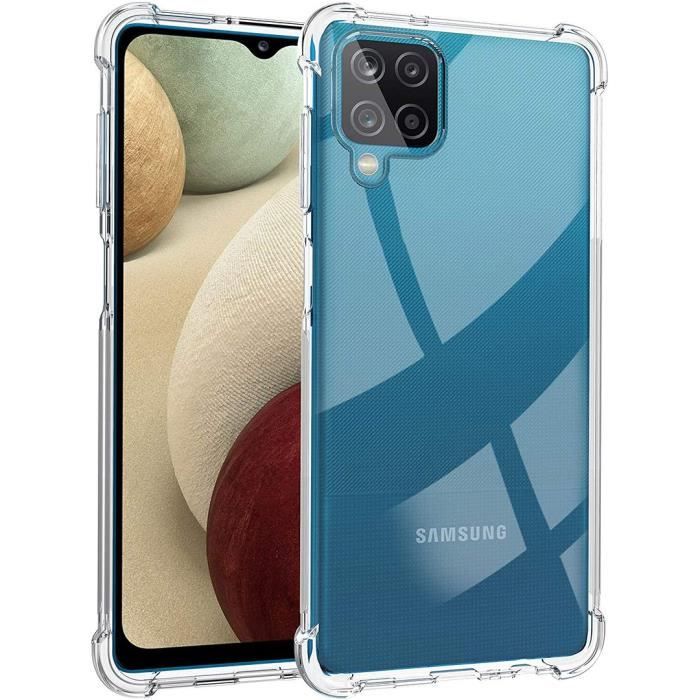 Soft Protective Case for Samsung Galaxy A12 - PROSHOP - Transparent - 4 Shockproof Reinforced Corners