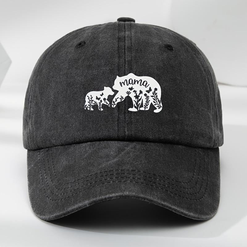 Baseball Cap Unisex Washed Cotton Casual Streetwear Dad Hat чёрный