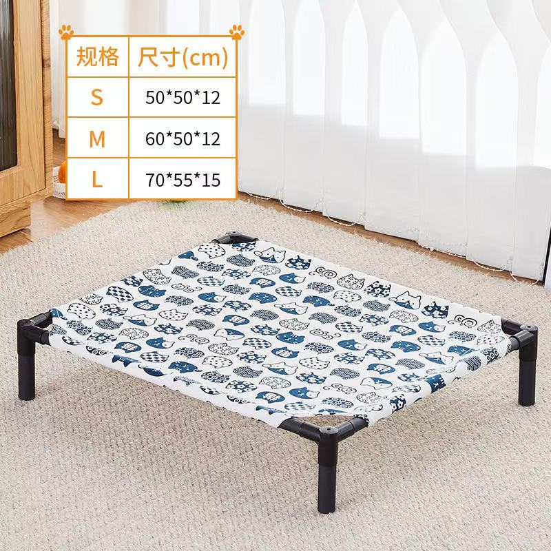 Elevated Pet Bed Dog Cat Folding Pet Camping Bed Cat Dog House Portable Removable Washable Four Seasons Cats Kennel Puppy Beds