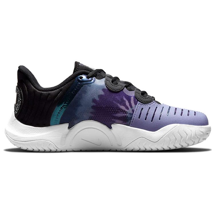 Naomi Osaka x NikeCourt Air Zoom GP Turbo Tie Dye Baskets pour femmes Violet Noir Améthyste Poussiéreux DN0719-001