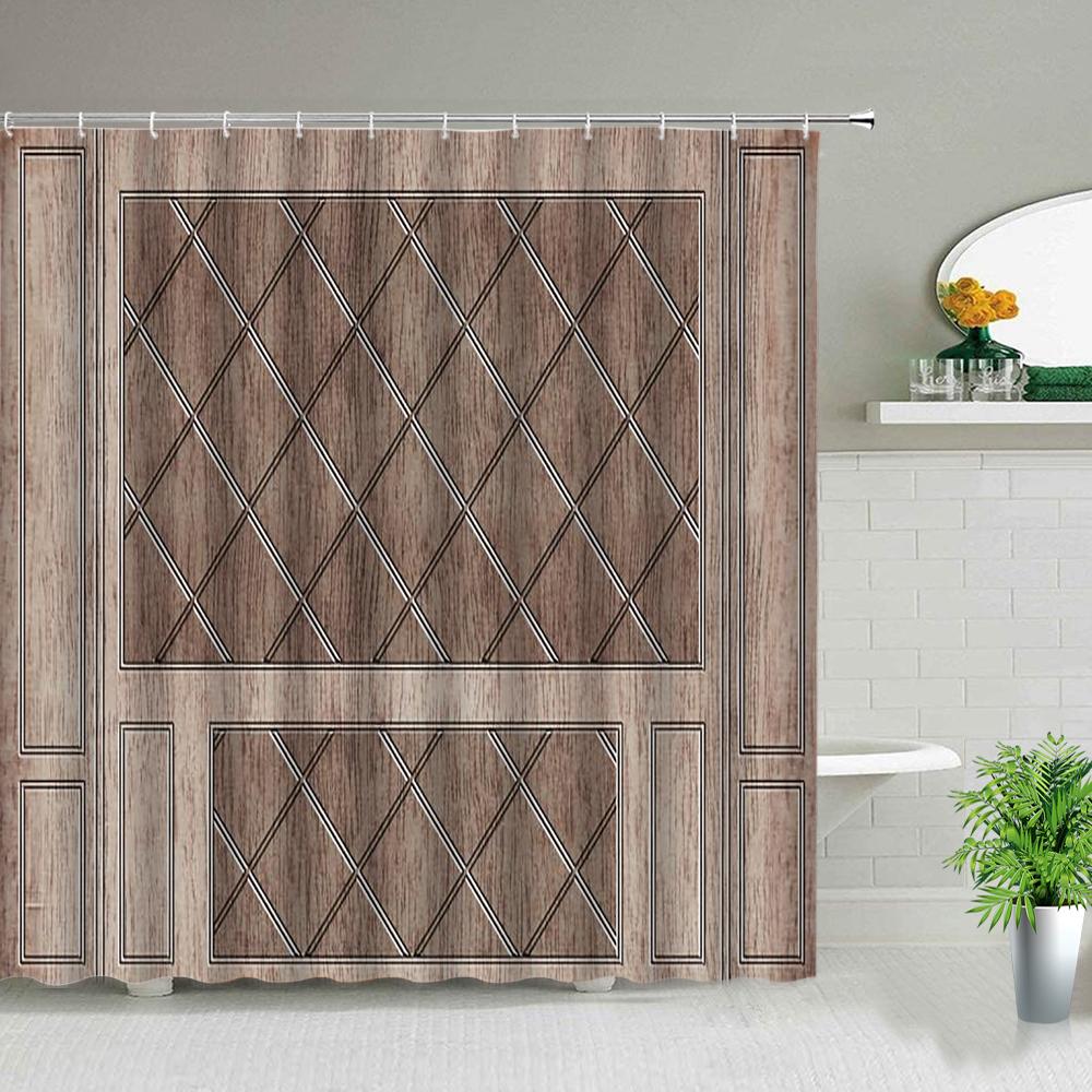 Set perdea de duș marocană poartă învechită model geometric ușă design intrare arhitectural stil oriental perdele de baie