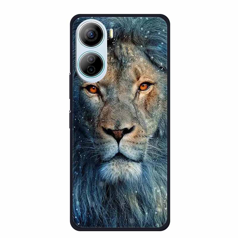 For ZTE Libero 5G IV Case Animals Silicone TPU Back Cover Soft Phone Cases for ZTE LiberoIV 5GA302 Protector Wolf Cool New Shell