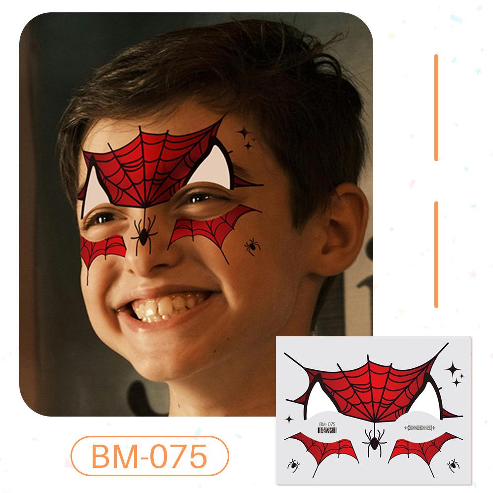 Ruikalong June 1st Kids Waterproof Face & Forehead Cartoon Tattoo Stickers for Face Painting 120x158 mm