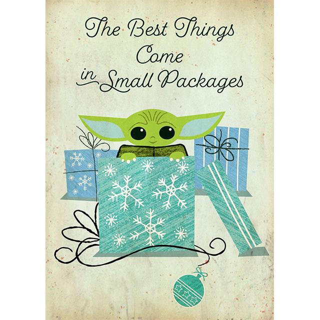Disney Star Wars Christmas Cute Grogu Prints Poster Canvas Painting Modern Wall Art Pictures Living Room Bedroom Home Decoration