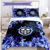 Leeds United Football Printed 3 Pieces Bedding Set, Comfortable Skin Friendly Bedroom Duvet Cover Set