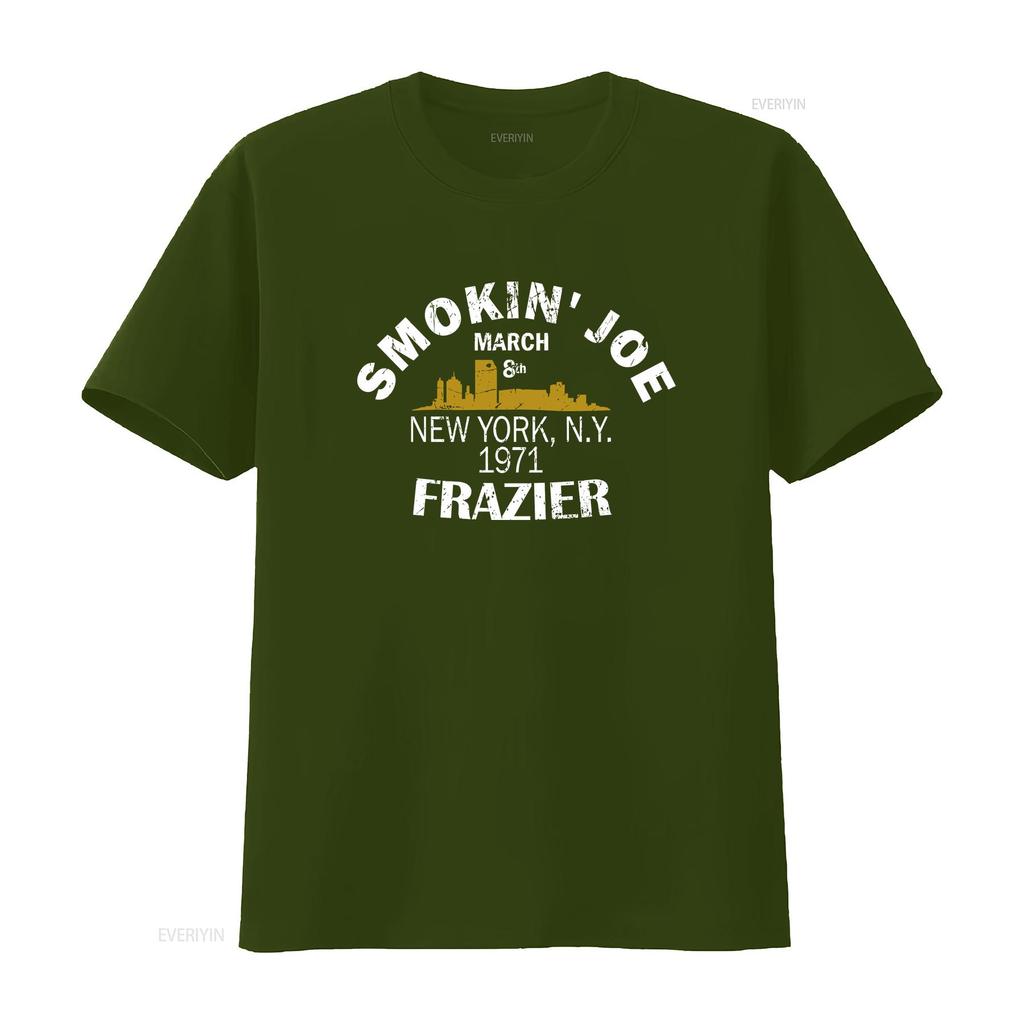 Joe Frazier Active T Shirt Logo Mens Black Funny Size S to 5XL vintage Washed Unisex Breathable designer clothes
