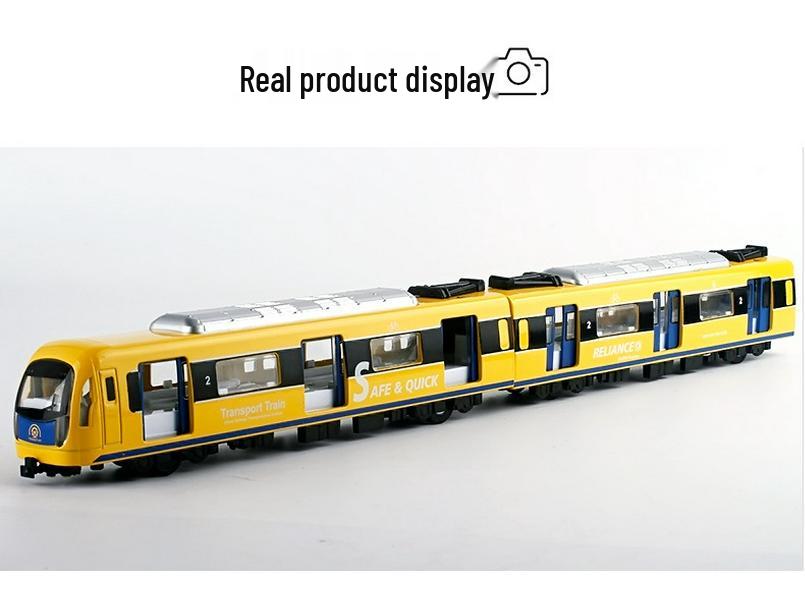 Kaiwei Alloy Subway Train Model with Sound & Light, Magnetic Force, Connect Rod, Pull-back/Remote Control