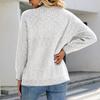 Damenmode Lässig Kontrastfarbe V-Ausschnitt Langarm Knopf Stricktaschenpullover Strickjacke Jacke
