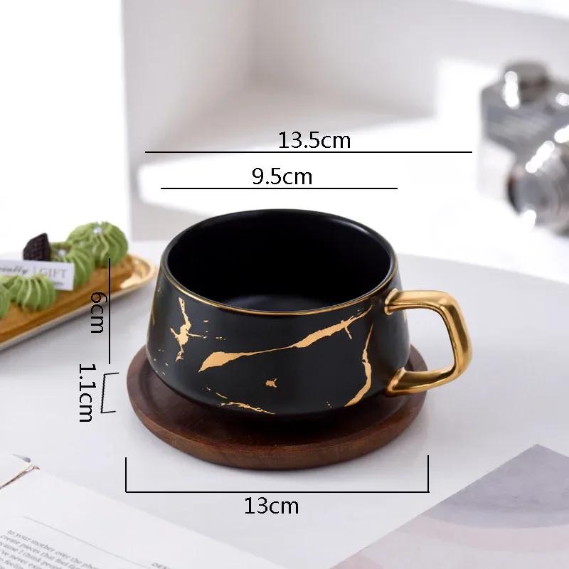 

Креативный набор керамических кружек с мраморной текстурой, кружки для кофе в офисе, кружки для молока, семейные чашки для завтрака, чашки для воды, простые пары чашек 330ML