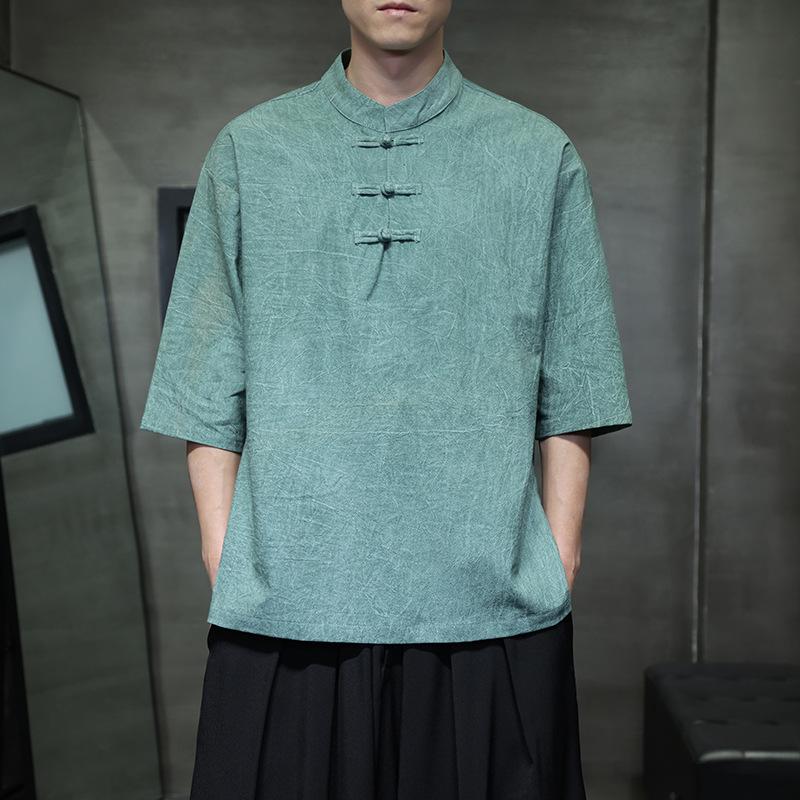 2024 Plus Size Men's Casual Chinese Style T-shirt