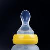 Infant Baby Silicone Feeding Bottle Nipple Spoon Rice Paste Spoon Food Feeder