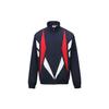 Simple Windbreaker Woven Stand Collar Zipper Design Work Long Sleeve Jacket Unisex Jacket Navy-Blue 25SRE103UGN2