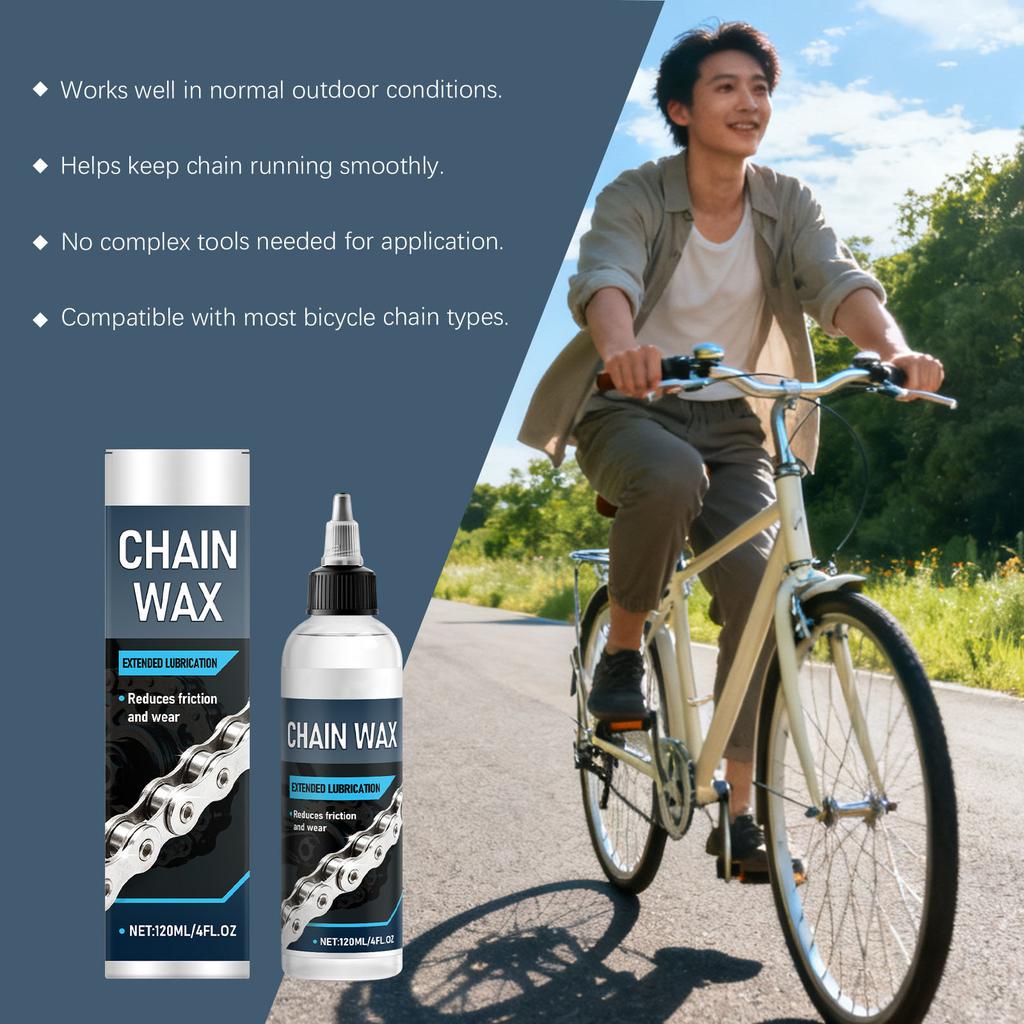 Agent pentru Lanțuri de Biciclete, Lubrifiere pe Termen Lung, Reduce Frecarea și Uzura, Agent Universal Zilnic pentru Lanțuri de Exterior120ml