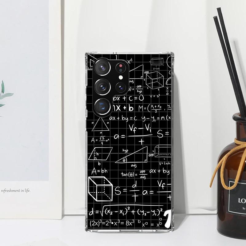 Physik Chemie Mathematik Handyhülle Für Samsung Galaxy S25 S24 S23 S22 Ultra S21 FE S20 Plus S10 + S10E Kunst Fundas Rückseite Abdeckung