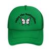 Enjoy The Butterflies Text Graphic Mesh Baseball Cap For Womens Unisex FeUnisex Beach Dad Hat Hip Hop