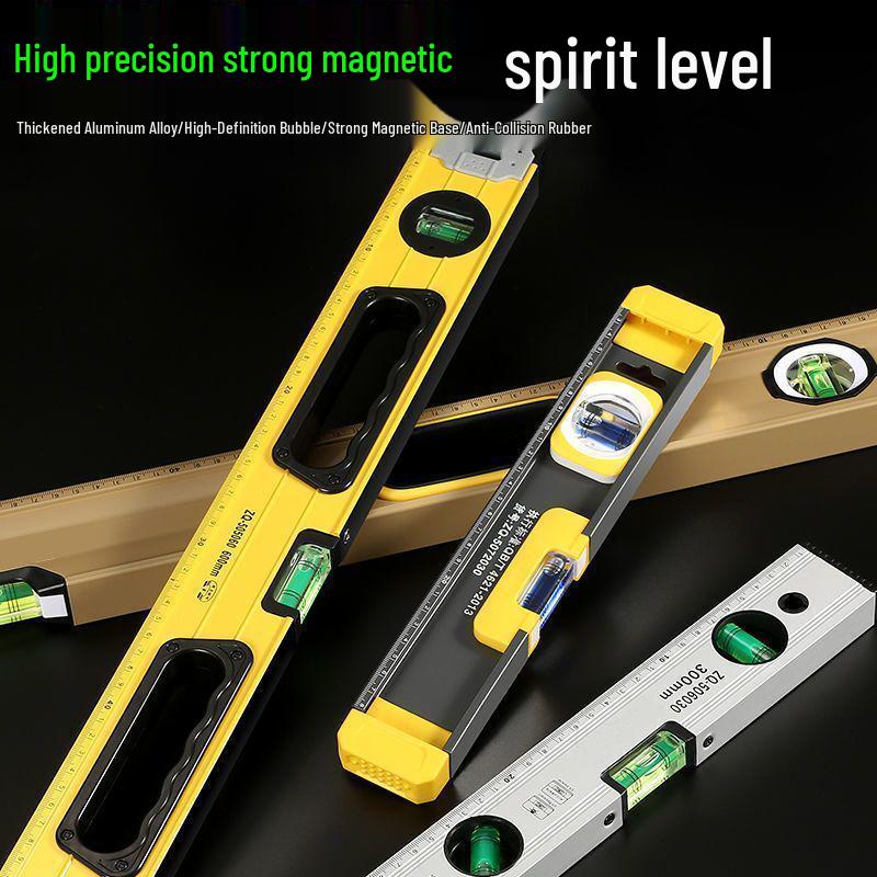 High-Precision Aluminum Alloy Mini Spirit Level - Perfect for Home Decoration and Building