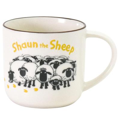 Mouton Shaun Micro-ondes et Lave-vaisselle Maison Famille Mino Fabriqué en 246024 Mug, env.. 350ml, Sûr, Vaisselle, Décor, Style, Jaune, Objet, Japon,