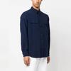 Polo Ralph Lauren Ss23 Solid Color Polo Collar Single Breasted Long Sleeve Shirt Men Shirts Blue 710890432-001