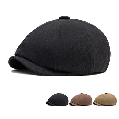 Beret Men's Cap Cotton Forward Cap Octagonal Cap British Newsboy Cap