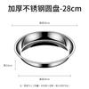 HANDUNYOU Stainless Steel Round Serving Plate