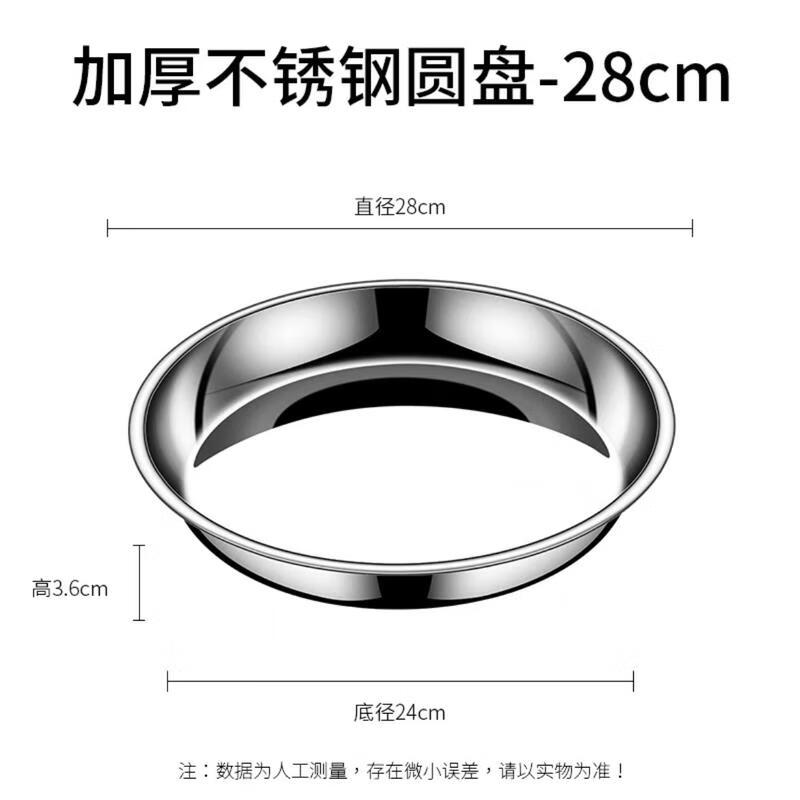 

Stainless Steel Round Shallow Plate