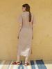 Myue Drawstring Dress Pink