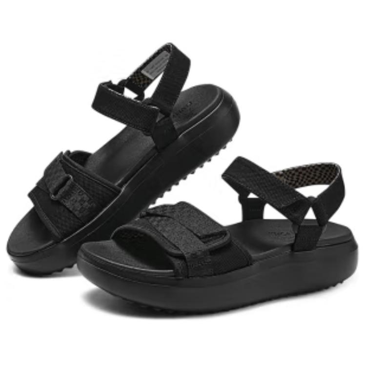 Skechers Pop Ups 3.0 Comfortable Fashion Velcro Thick Sole Beach Sandals Women Sandals Black 114807-BBK