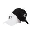 Cotton Baseball Cap With Embroidered Letters For Casual Wear And Sun Protection