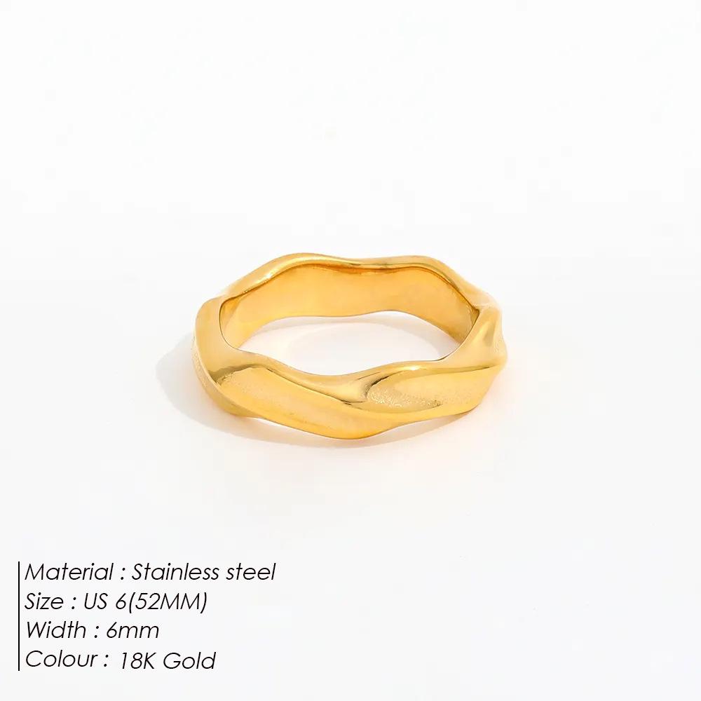 Women's Fashion Twist Stainless Steel Index Ring