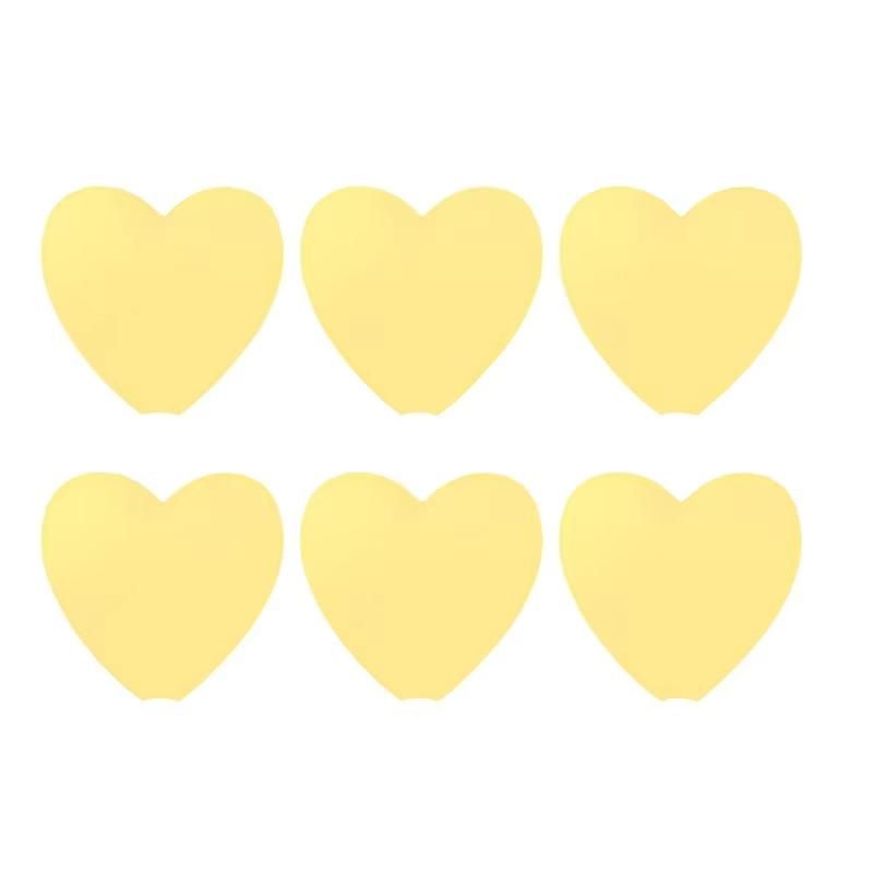 6pcs/set Knitting Needle Point Protectors Point Needle Stoppers Heart Shaped Stitches Stoppers Needle Caps Knitting Accessories