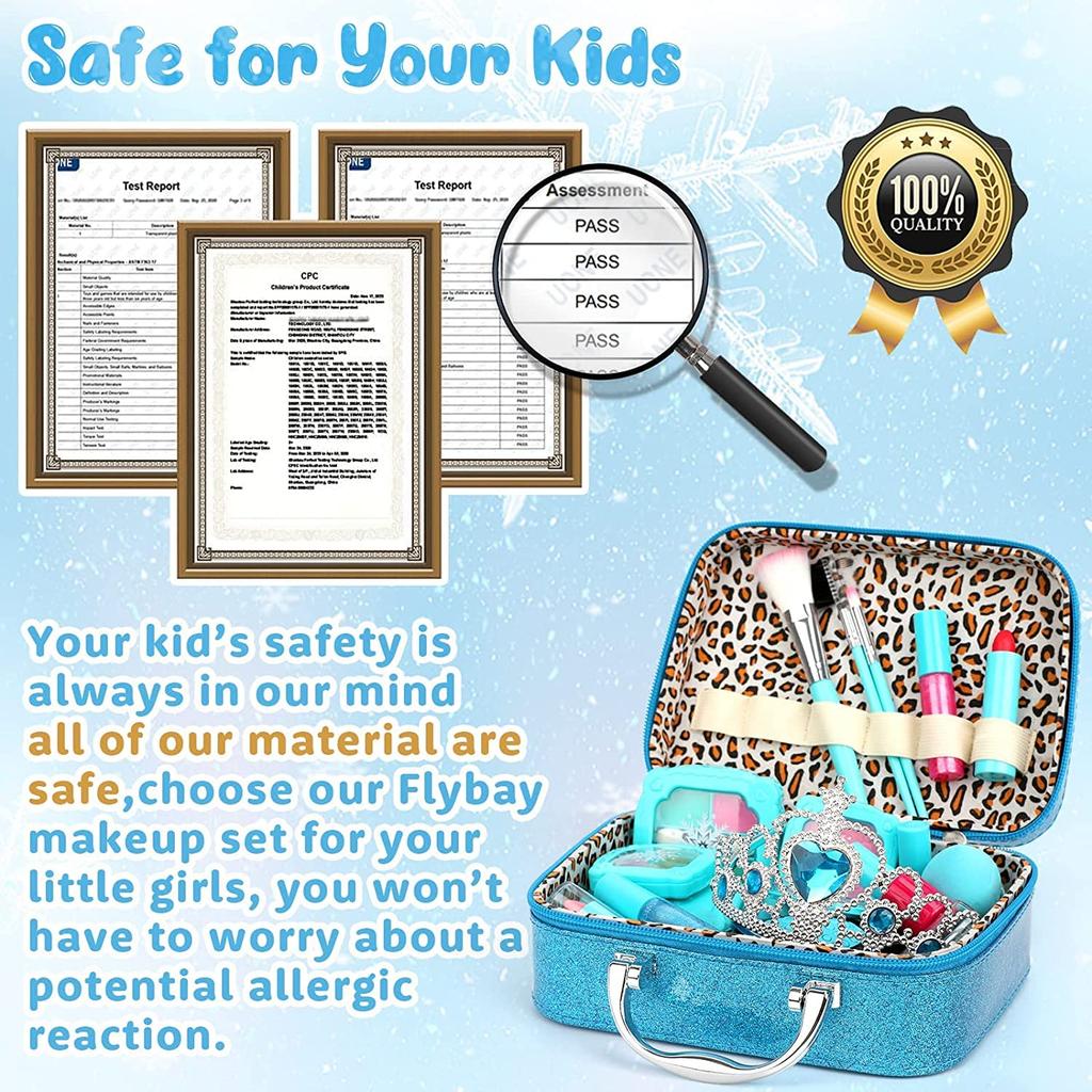 Sendida Kids Plastic Cosmetics Toys Girls Plastic Toys Small Dressing Table Makeup Toys Ages - 6+
