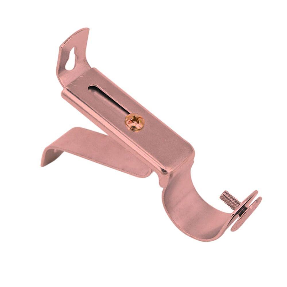 Metal Curtains Rod Support Holders Durable Crossbar Fixing Clip Clamp Curtain Rods Bracket Home