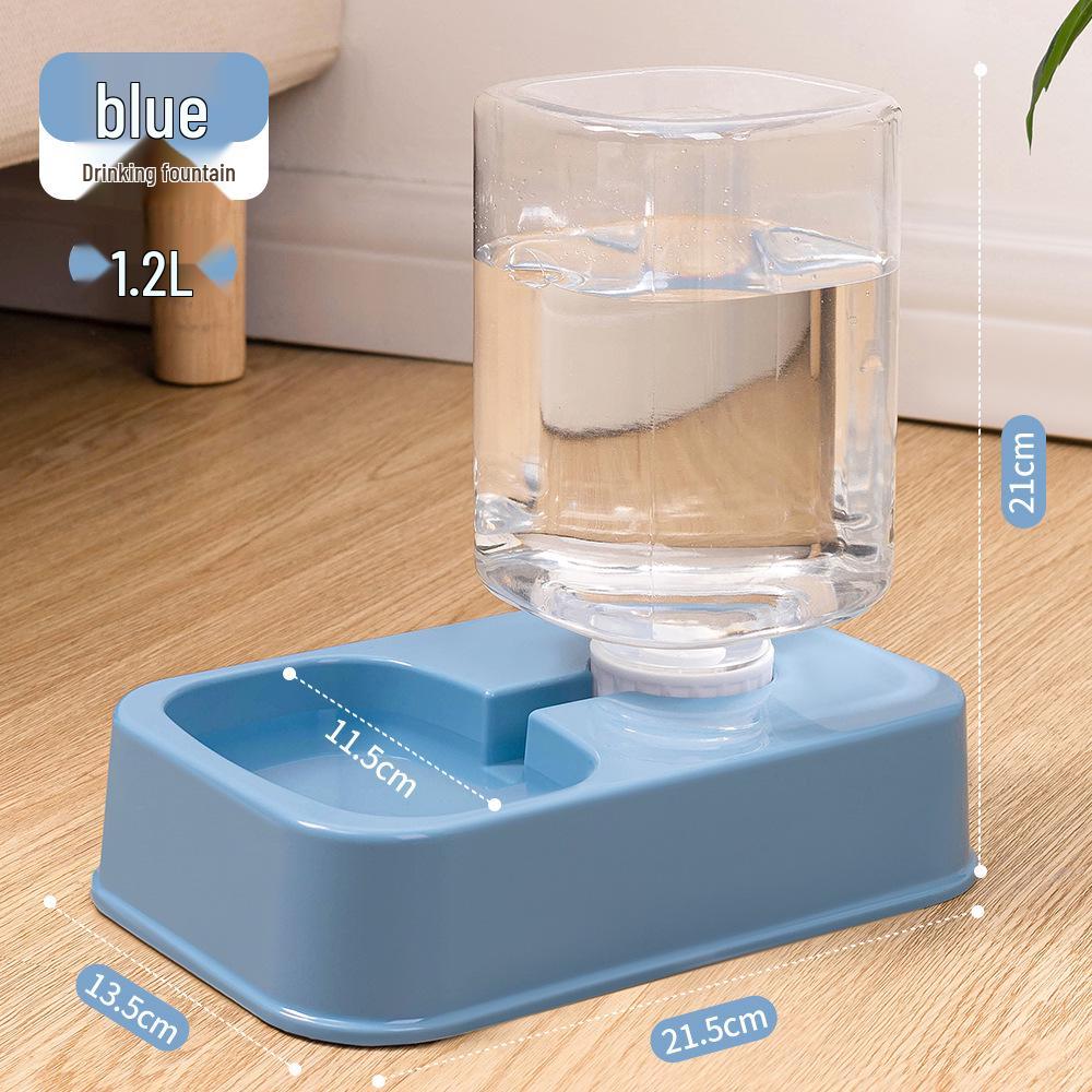 Automatic Double Bowl Pet Feeder: Anti-Spill Cat & Dog Food and Water Bowl Set