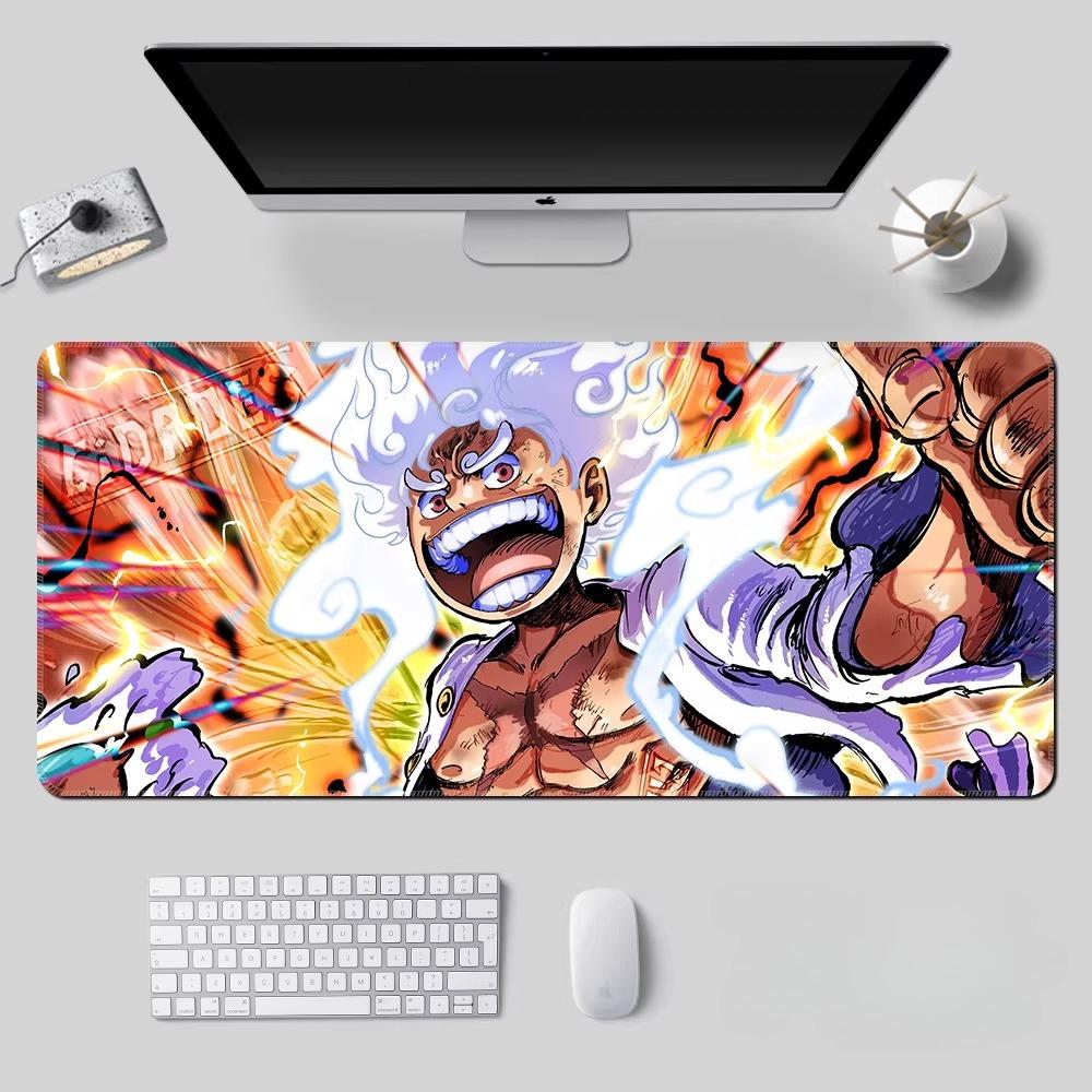 High Definition ONE PIECE Mouse Pad Oversize Boy Hot Blood Animation E-sports Keyboard Pad  Monkey D. Luffy Roronoa Zoro Computer Table Mat Animation